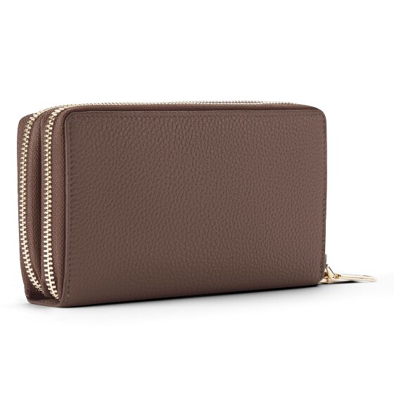 Lazarotti Bologna Leather XL Double Zip-Around Wallet, RFID-Protected, 20 cm