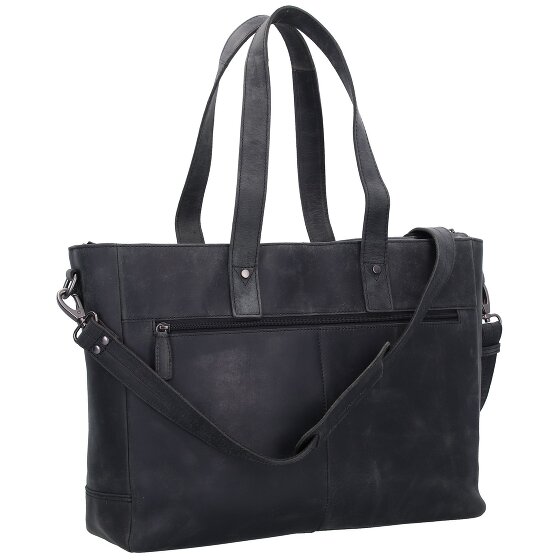 Plevier Shopper bag leather 41 cm laptop compartment Plevier Shopper bag leather 41 cm laptop compartment
