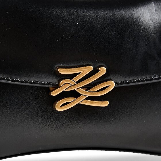 Karl Lagerfeld Autograph Handbag Genuine Leather 25 cm