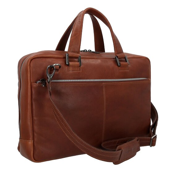 Plevier Vintage Bill Briefcase Leather 40 cm Laptop compartment