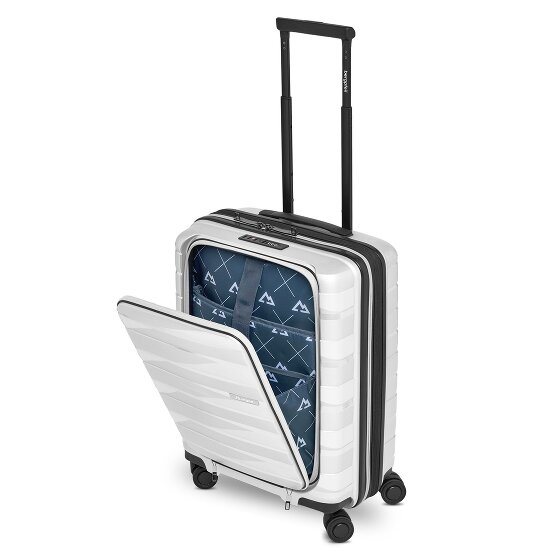 Bergpfeil Travel 4 wheels Cabin trolley 55 cm Laptop compartment with expansion pleat