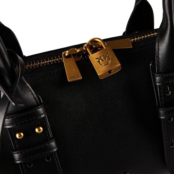 PINKO Bowling Bag Shoulder Bag Leather 36 cm