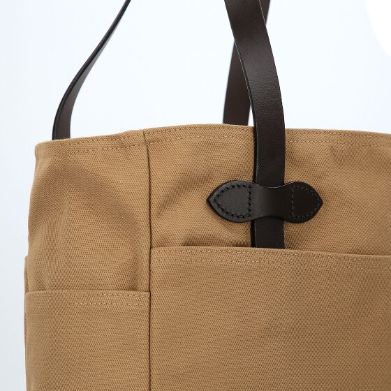Filson Luggage Twill Shopper Bag Leather 35.5 cm