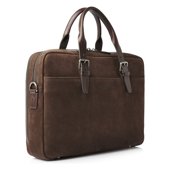 Castelijn & Beerens Nubuck Briefcase Genuine Leather 41 cm Laptop compartment