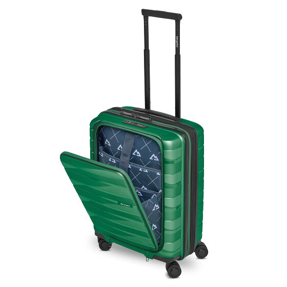 Bergpfeil Travel 4 wheels Cabin trolley 55 cm Laptop compartment with expansion pleat