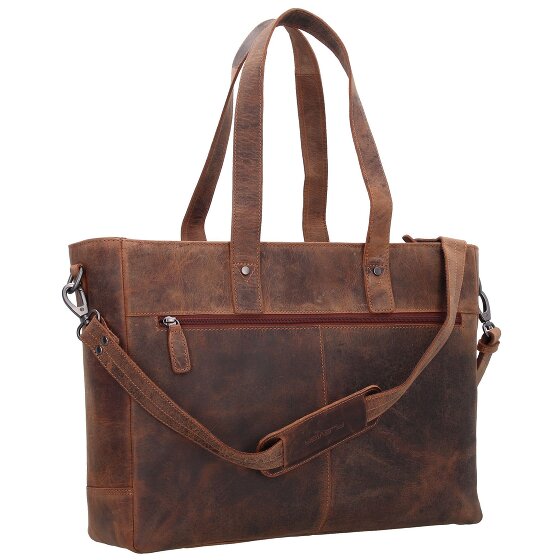Plevier Shopper bag leather 41 cm laptop compartment Plevier Shopper bag leather 41 cm laptop compartment