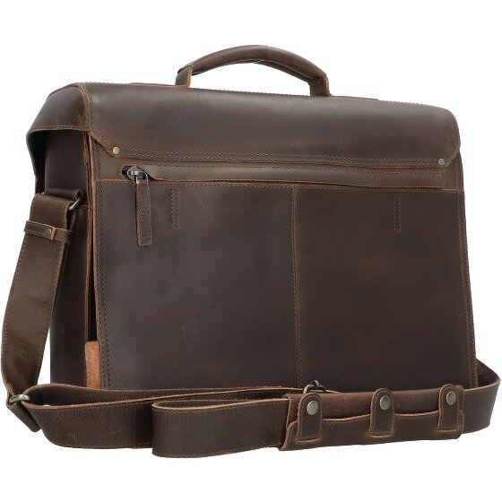 aunts & uncles Hunter Finn briefcase leather 40 cm laptop compartment