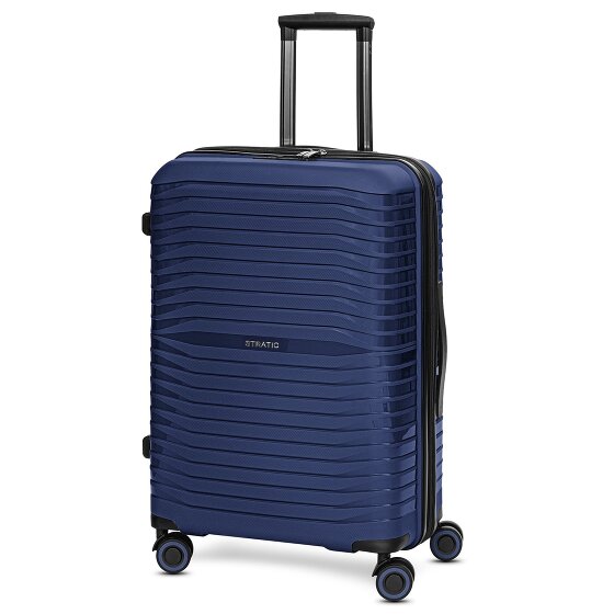 Stratic Shine 4 wheels Suitcase set 3-piece with expansion pleat