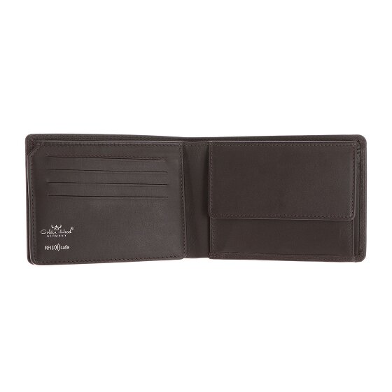 Golden Head Polo Wallet RFID protection Genuine Leather 12.5 cm