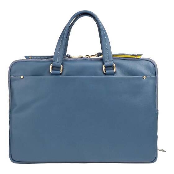 DuDu Pocket Briefcase Genuine Leather 36 cm Laptop compartment