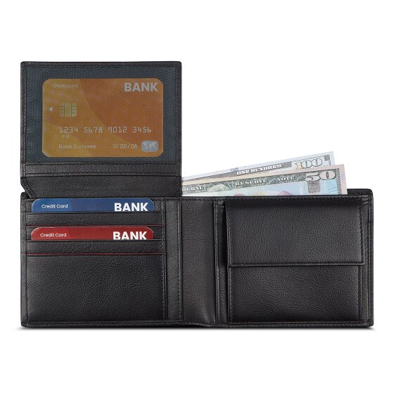 Roncato Detroit Wallet Genuine Leather 12.5 cm