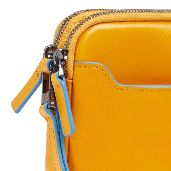 Piquadro Blue Square Clutch purse Genuine Leather 21 cm