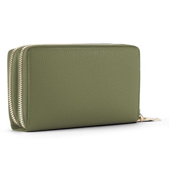Lazarotti Bologna Leather XL Double Zip-Around Wallet, RFID-Protected, 20 cm