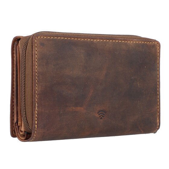 Greenburry Vintage wallet RFID leather 14 cm