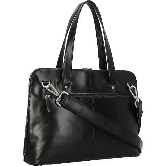 Leonhard Heyden Cambridge shoulder bag leather 41 cm laptop compartment