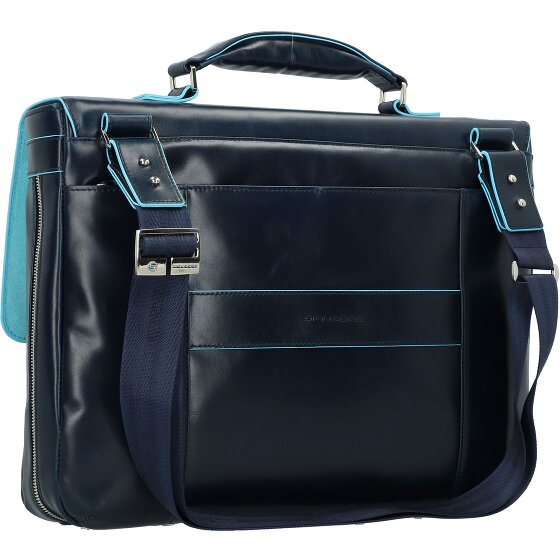 Piquadro Blue Square Briefcase II leather 40 cm laptop compartment