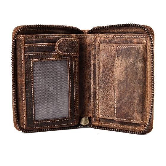 Greenburry Huntsman Wallet RFID protection Leather 10 cm