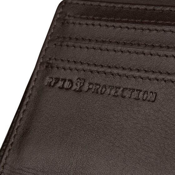 Bugatti Due Wallet RFID protection Leather 9 cm