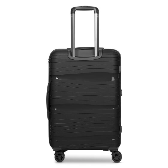 d&n Travel Line 4300-Plus 4 wheels Suitcase set 3-piece with expansion pleat