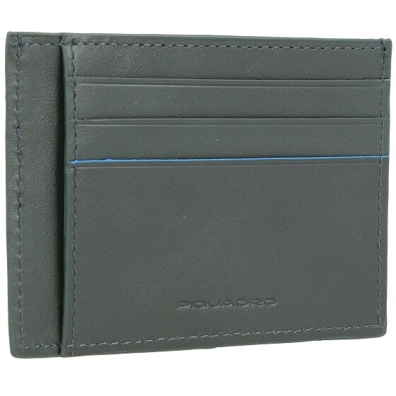 Piquadro Blue Square Revamp credit card holder RFID leather 11.5 cm