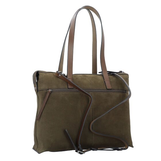 Castelijn & Beerens Nubuck Shoulder Bag Genuine Leather 40 cm Laptop compartment