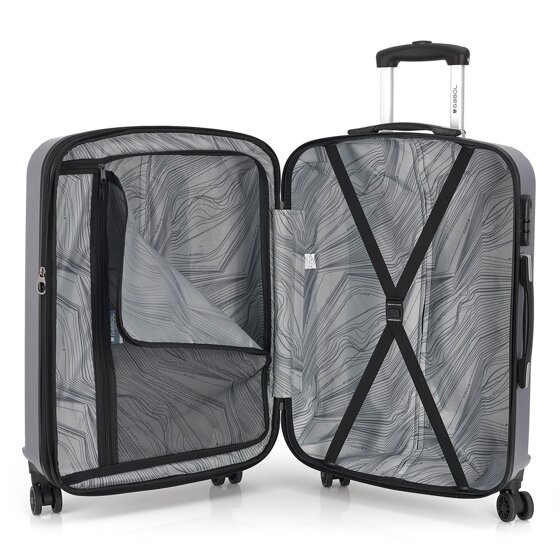 Gabol Alabama 4 roll suitcase set 3pcs. Gabol Alabama 4 roll suitcase set 3pcs.