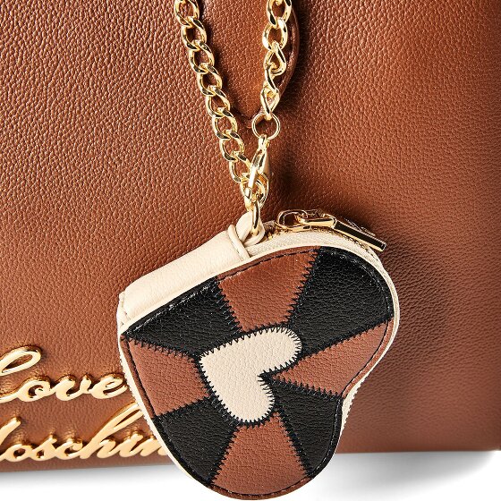 Love Moschino Heart Charm Shoulder Bag Leather 35 cm