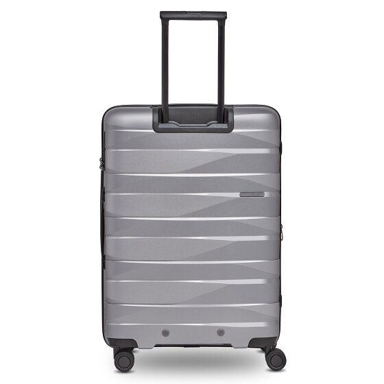 Bergpfeil Travel 4-wheel suitcase set, 3-piece, with stretch fold