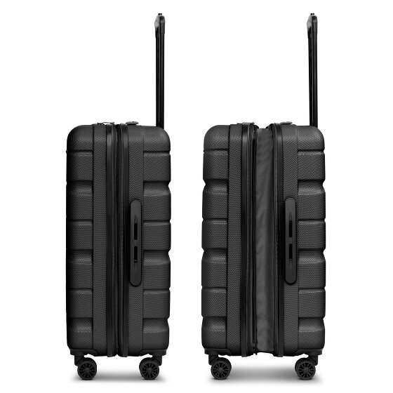 Franky Munich 4.0 4-wheel suitcase set 3-piece with stretch fold