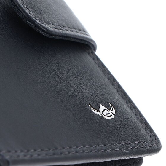 Golden Head Polo Credit card case RFID protection Genuine Leather 8 cm