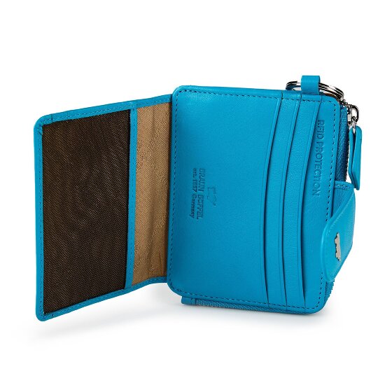 Braun Büffel Joy Credit card case RFID protection Genuine Leather 11 cm