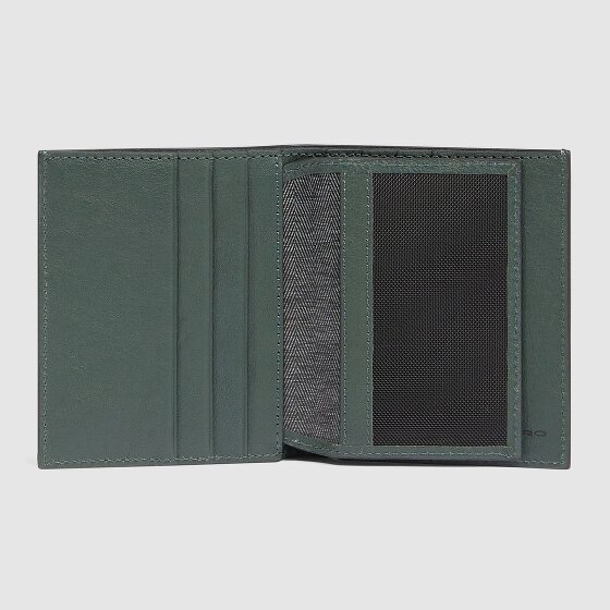 Piquadro Black Square Credit card case RFID protection Genuine Leather 9 cm