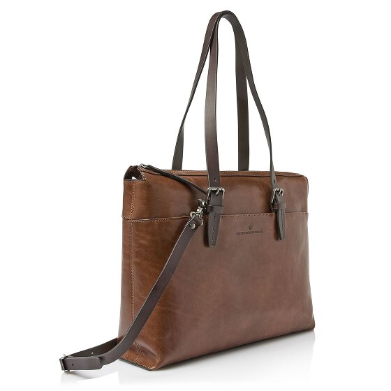 Castelijn & Beerens Rien Shoulder Bag RFID protection Genuine Leather 40 cm Laptop compartment