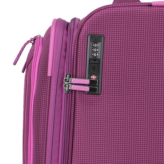 Travelite Corsiica 4 wheels Trolley L 77 cm with expansion pleat