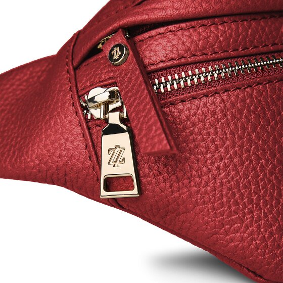 Lazarotti Bologna Leather Double-Zip Bum Bag, Crossbody, Leather, 25 cm