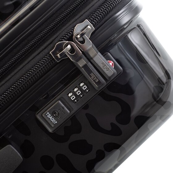 Heys Black Camo 4 wheels Cabin trolley S 53 cm with expansion pleat