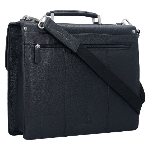 Leonhard Heyden Berlin briefcase leather 38 cm laptop compartment