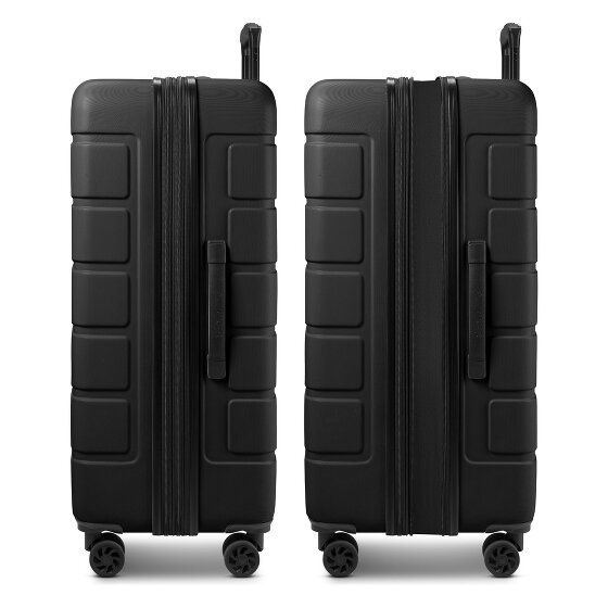 Saxoline Miami 4 wheels Suitcase set 3-piece with expansion pleat