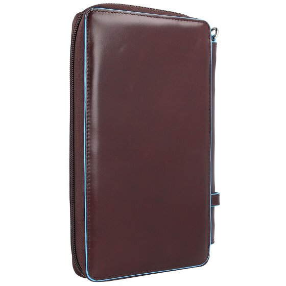 Piquadro Blue Square travel passport case leather 14 cm