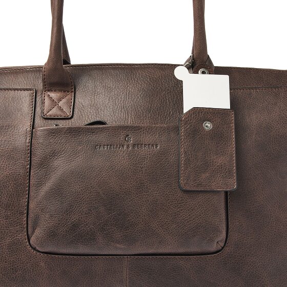 Castelijn & Beerens Carisma shoulder bag RFID leather 38 cm laptop compartment