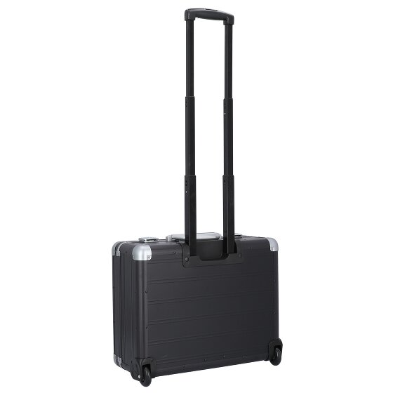Alumaxx 2-Wheeled briefcase with Aluminum Laptop Compartment, 37 cm