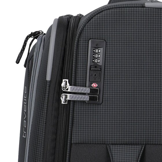 Travelite Corsiica 4 wheels Trolley M 67 cm with expansion pleat