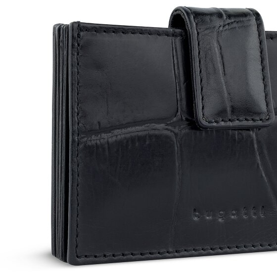 Bugatti Nevio Credit card case RFID protection Genuine Leather 11 cm