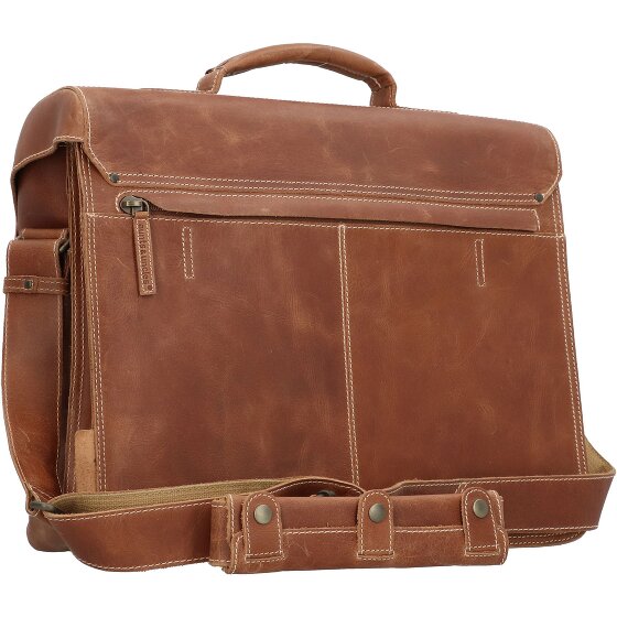 aunts & uncles Hunter Finn briefcase leather 40 cm laptop compartment