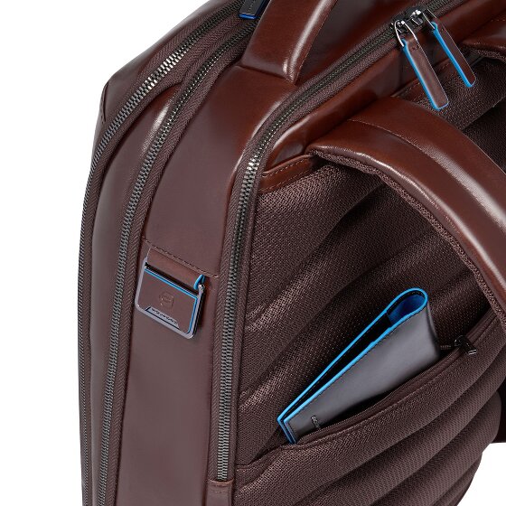 Piquadro Blue Square Daypack Leather 42 cm Laptop compartment