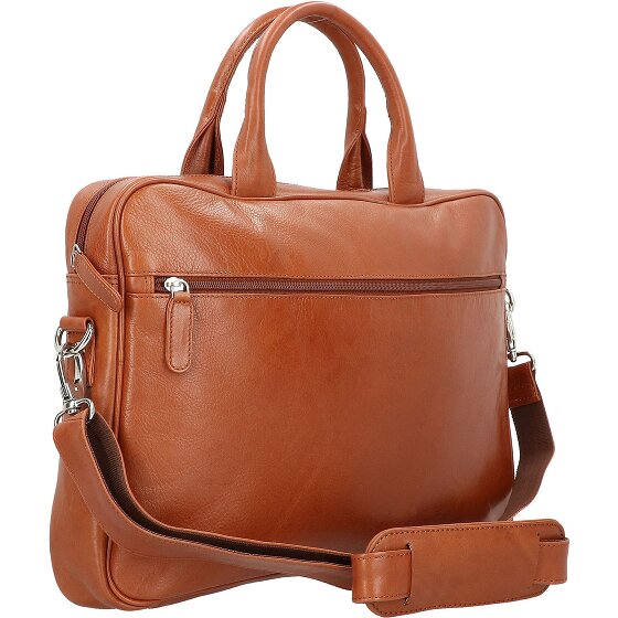 Dermata Briefcase leather 39 cm laptop compartment