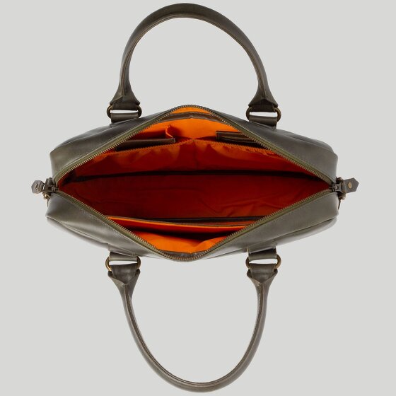 Buckle & Seam Everett briefcase leather 38 cm laptop compartment Buckle & Seam Everett briefcase leather 38 cm laptop compartment