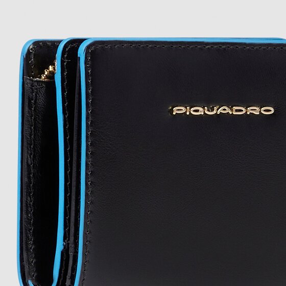 Piquadro Blue Square Wallet RFID protection Leather 11 cm