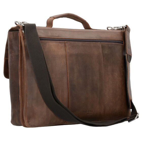 Leonhard Heyden Salisbury briefcase leather 39 cm laptop compartment