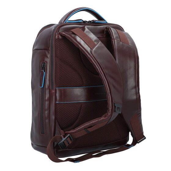 Piquadro Blue Square Revamp Business backpack Leather 37 cm Laptop compartment
